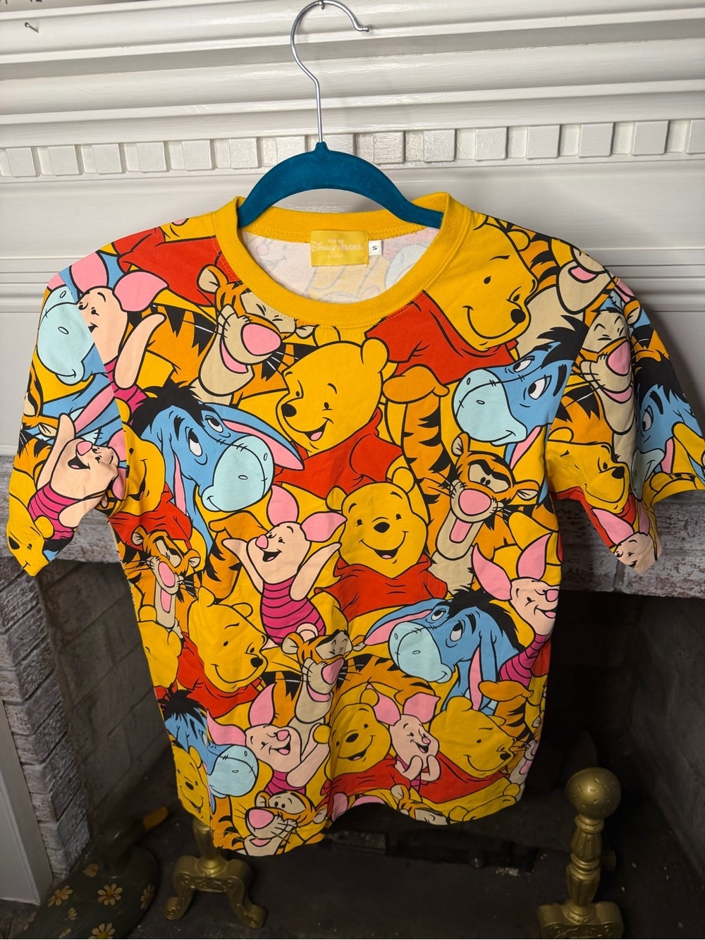 Tokyo Disney Resort Winnie the Pooh All Over Print Tee S
